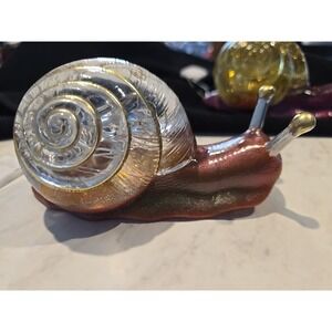 Handmade Resin Light Up Snail Decoration Gift 654